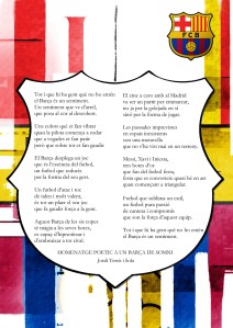 HOMENATGE POETIC A UN BARÇA  DE SOMNI