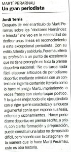 Martí Perarnau, un gran periodista