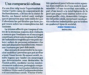 Una comparació odiosa