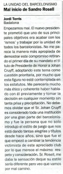 La unidad del barcelonismo