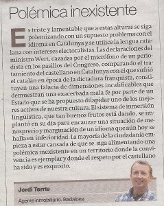 ARTICLE PERIODICO PÓLEMICA INEXISTENT (DECLARACIONES WERT)