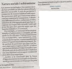 XARXES SOCIALS I SOBIRANISME