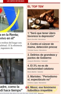 TOP TEN PERIODICO MESSI, UN FENOMENO IRREPETIBLE